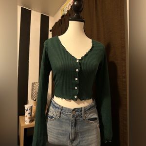 Green Long sleeve top